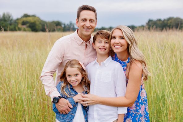 Glass-Family-Photo Orthodontist with family portrait in Chesapeake VA representing Glass Orthodontics